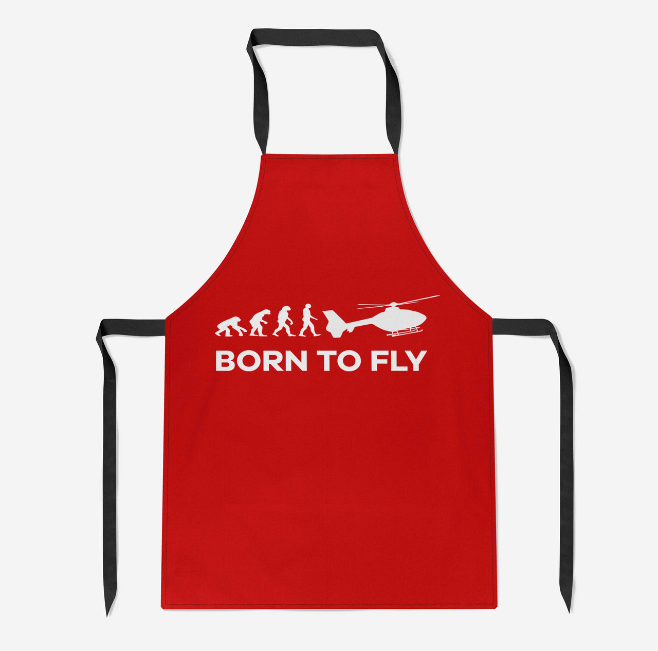 Born To Fly Helicopter Designed Kitchen Aprons
