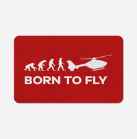Thumbnail for Born To Fly Helicopter Designed Bath Mats