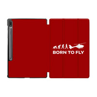 Thumbnail for Born To Fly Helicopter Designed Samsung Tablet Cases