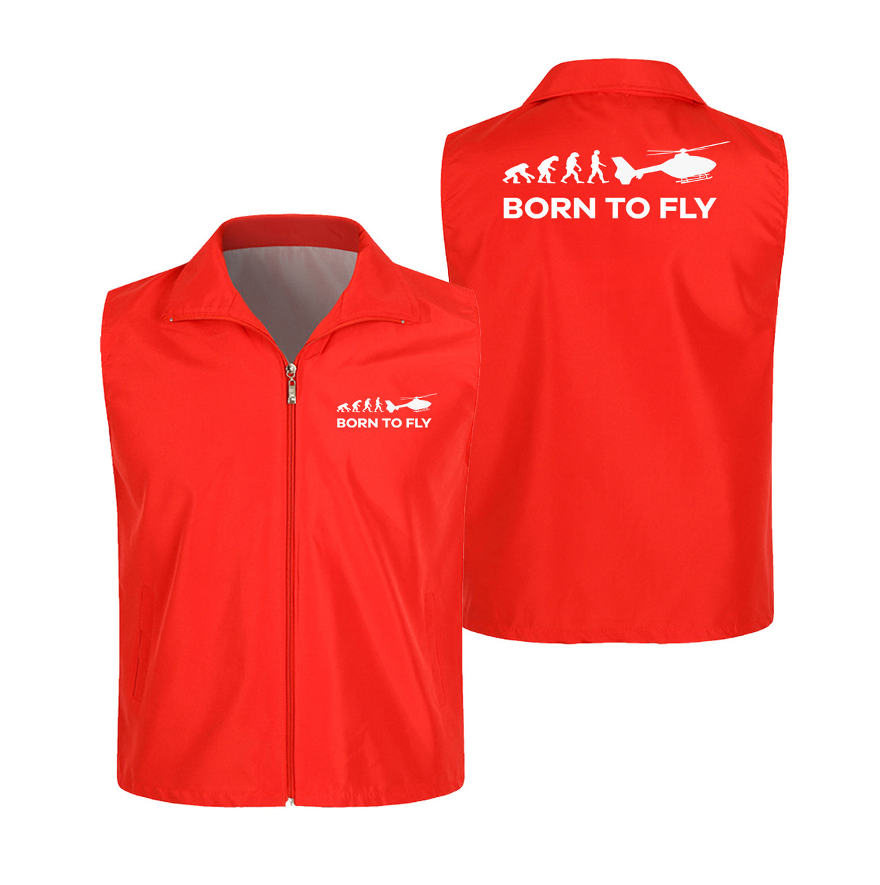 Born To Fly Helicopter Designed Thin Style Vests