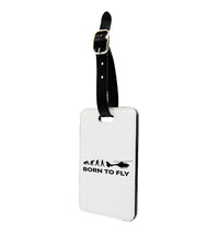 Thumbnail for Born To Fly Helicopter Designed Luggage Tag