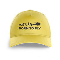 Thumbnail for Born To Fly Helicopter Printed Hats