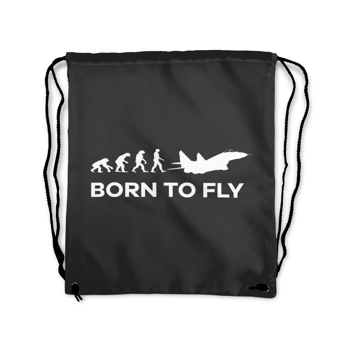 Born To Fly Military Designed Drawstring Bags