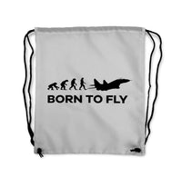 Thumbnail for Born To Fly Military Designed Drawstring Bags
