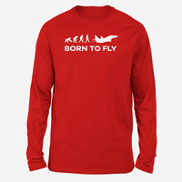 Thumbnail for Born To Fly Military Designed Long-Sleeve T-Shirts