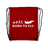 Thumbnail for Born To Fly Military Designed Drawstring Bags