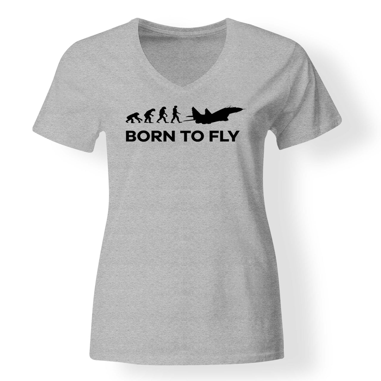 Born To Fly Military Designed V-Neck T-Shirts