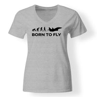 Thumbnail for Born To Fly Military Designed V-Neck T-Shirts