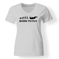 Thumbnail for Born To Fly Military Designed V-Neck T-Shirts