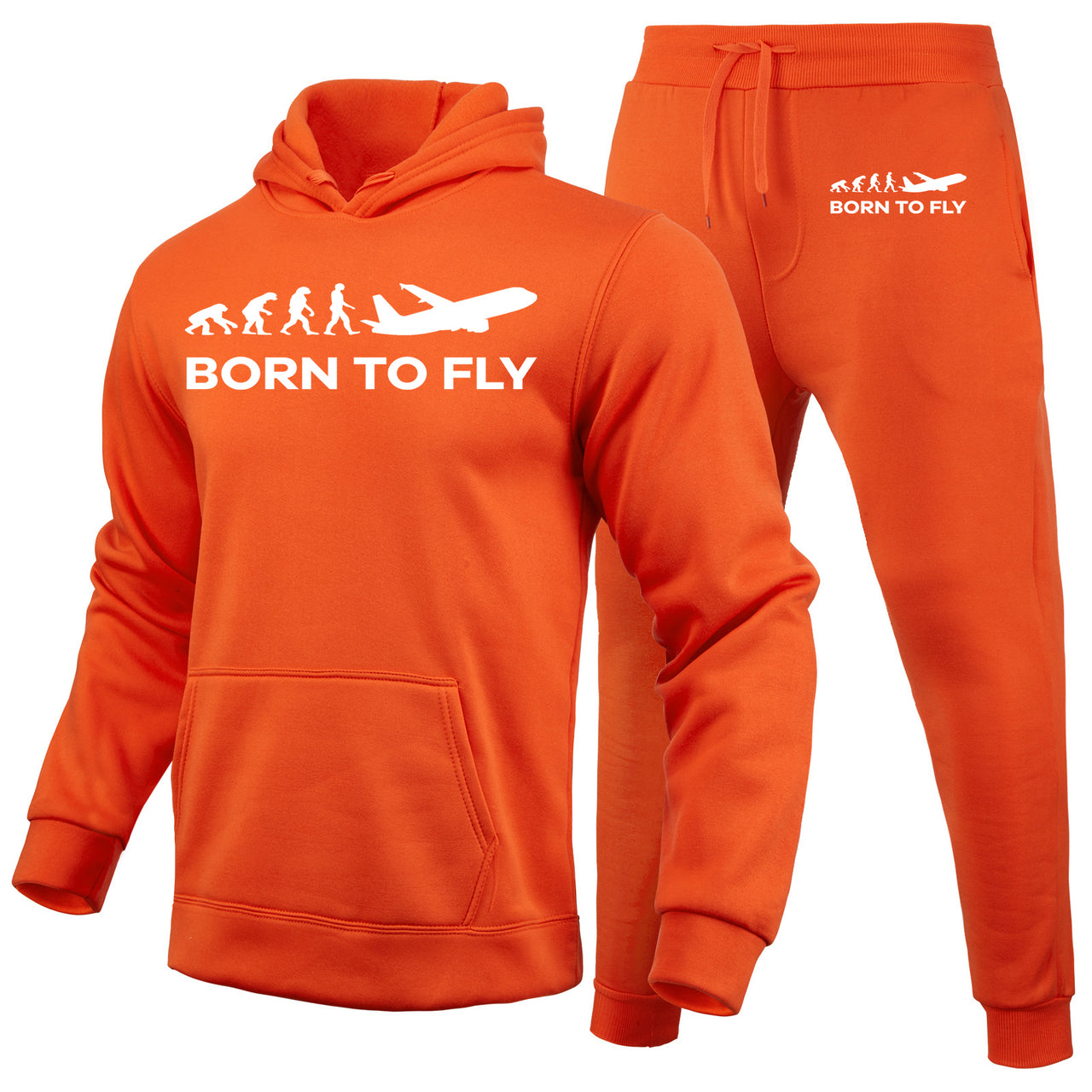Born To Fly Designed Hoodies & Sweatpants Set