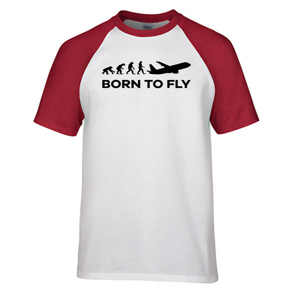 Born To Fly Designed Raglan T-Shirts