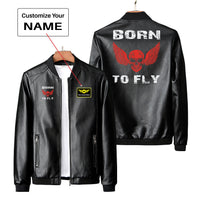 Thumbnail for Born To Fly SKELETON Designed PU Leather Jackets