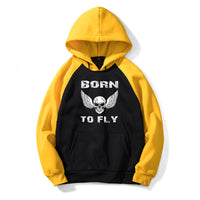 Thumbnail for Born To Fly SKELETON Designed Colourful Hoodies