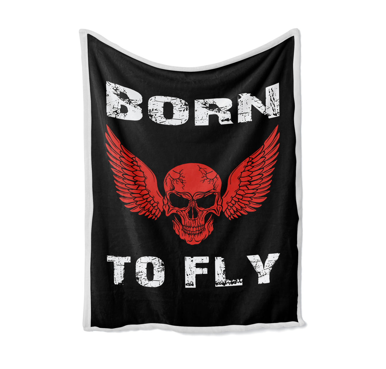 Born To Fly SKELETON Designed Bed Blankets & Covers – Aviation Shop
