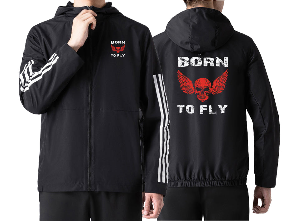 Born To Fly SKELETON Designed Sport Style Jackets