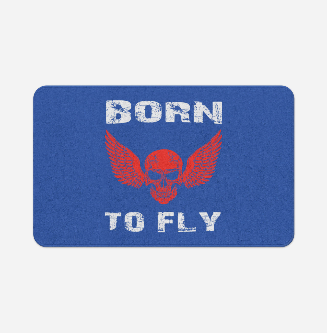 Born To Fly SKELETON Designed Bath Mats