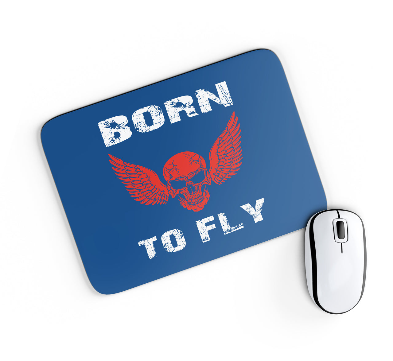 Born To Fly SKELETON Designed Mouse Pads