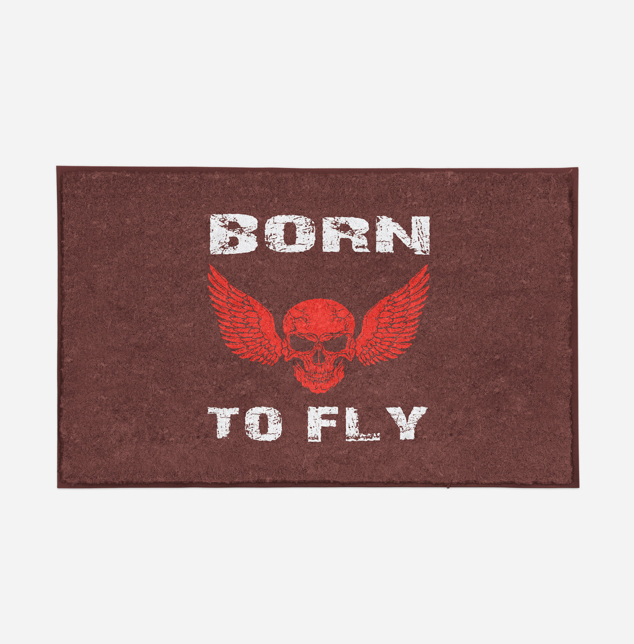 Born To Fly SKELETON Designed Door Mats
