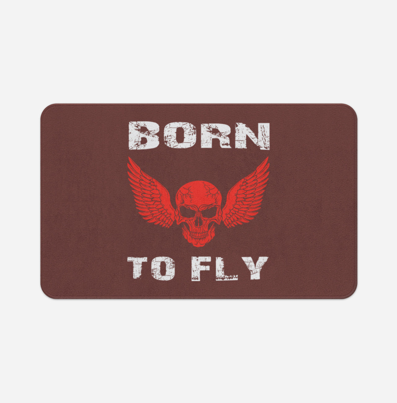 Born To Fly SKELETON Designed Bath Mats