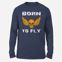 Thumbnail for Born To Fly SKELETON Designed Long-Sleeve T-Shirts