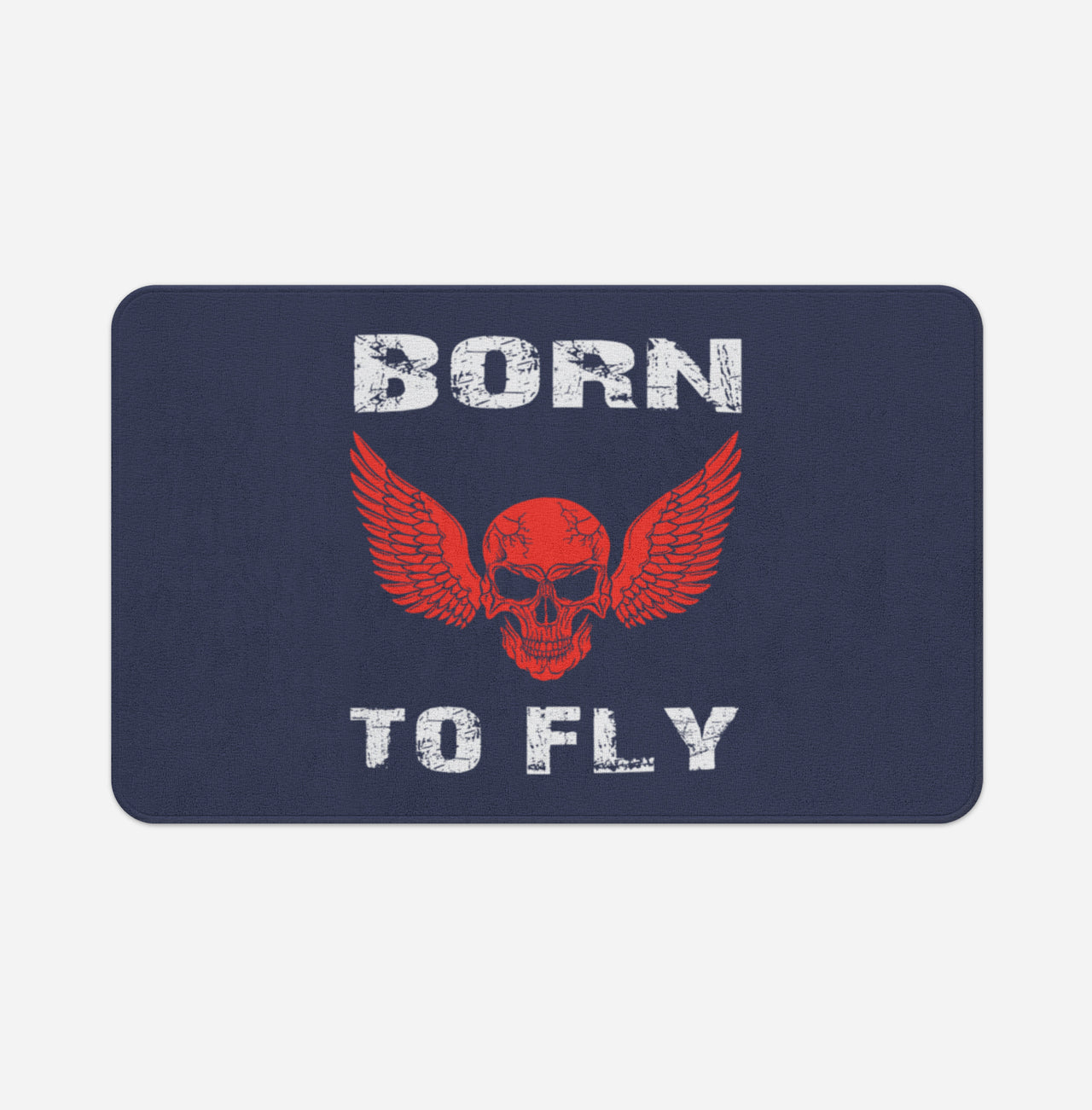Born To Fly SKELETON Designed Bath Mats