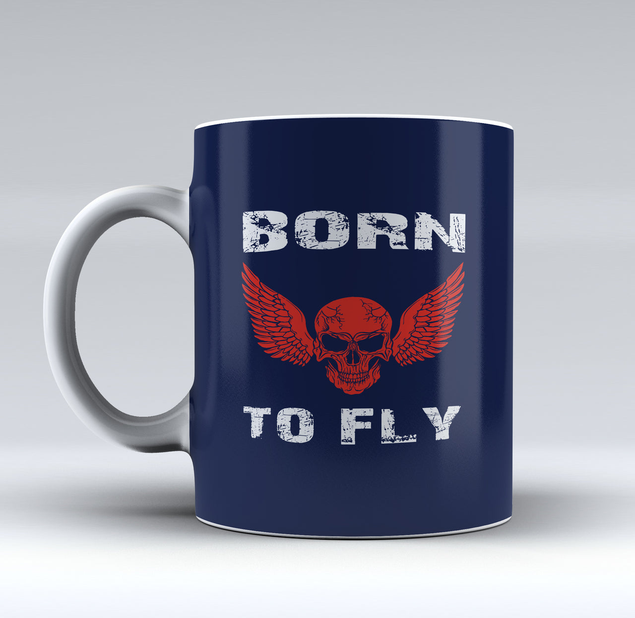 Born To Fly SKELETON Designed Mugs