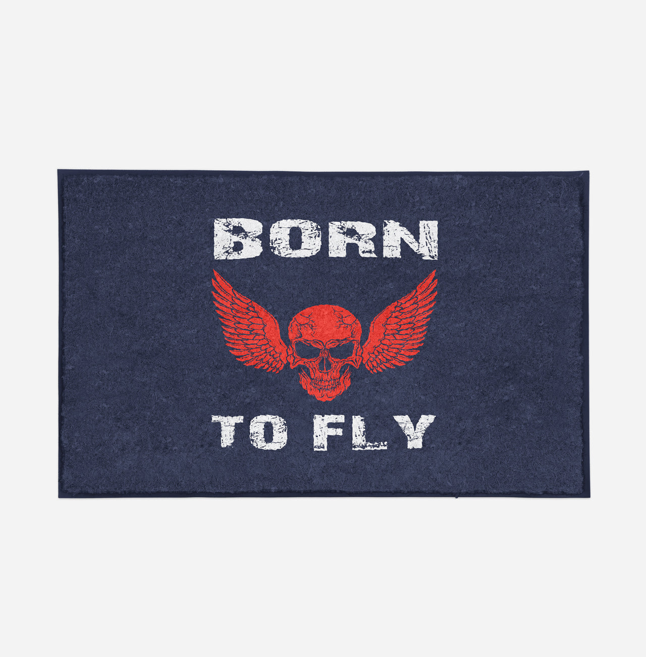 Born To Fly SKELETON Designed Door Mats