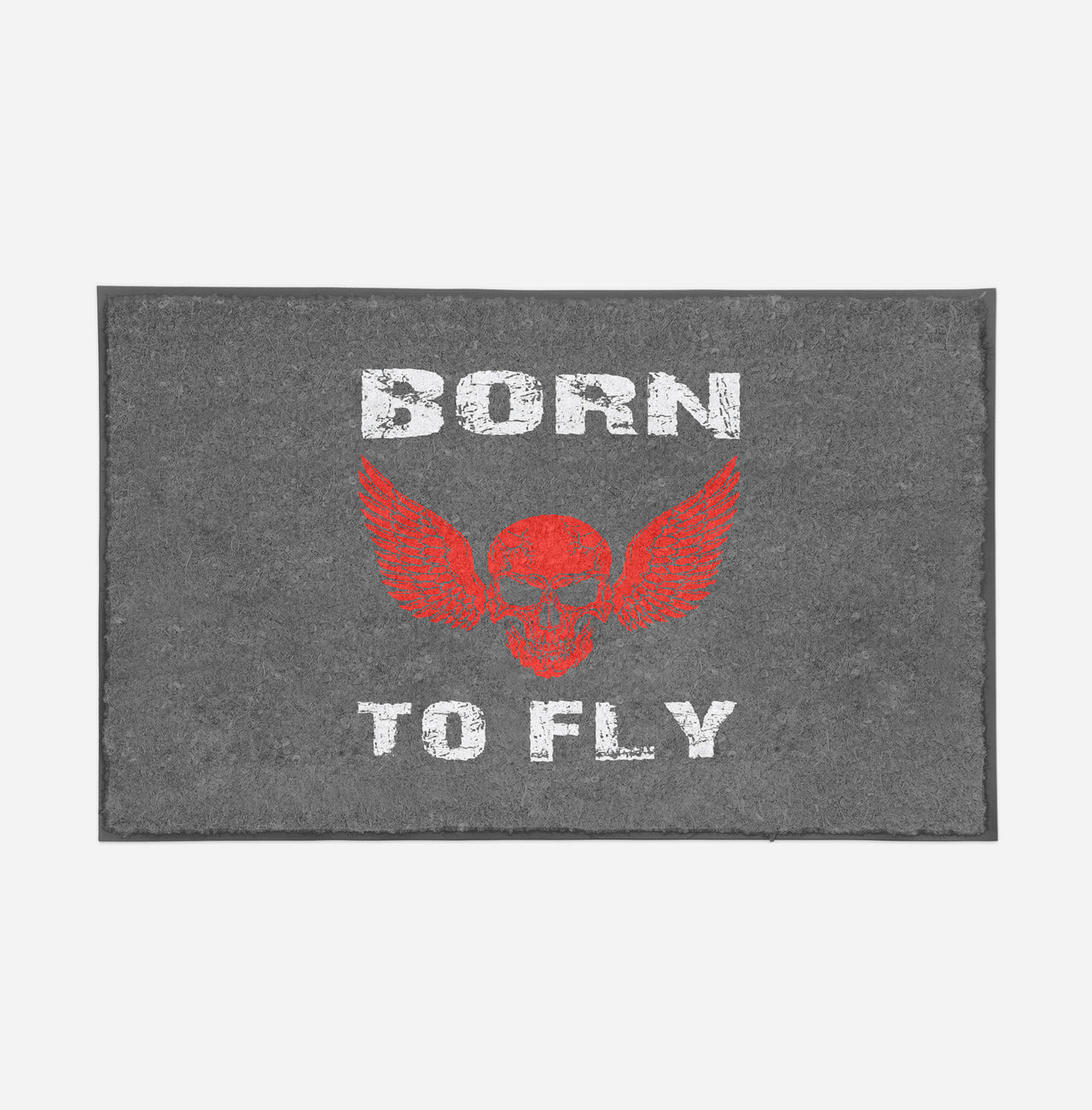 Born To Fly SKELETON Designed Door Mats
