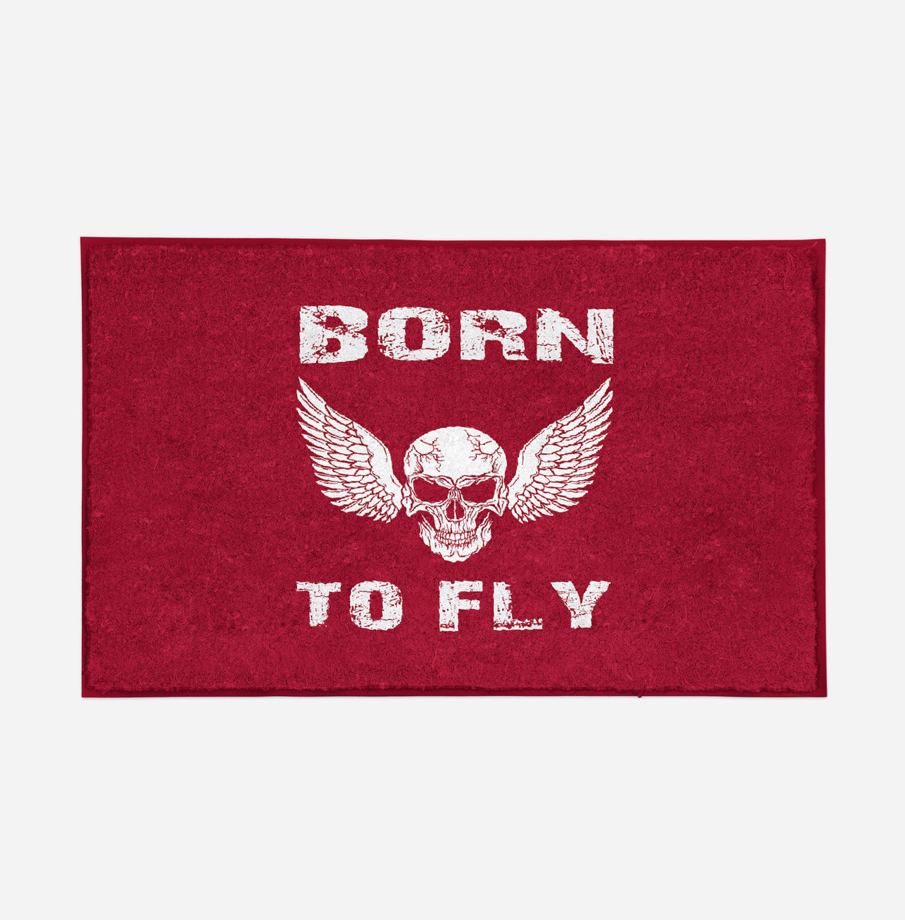 Born To Fly SKELETON Designed Door Mats