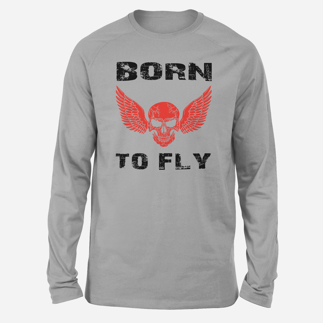 Born To Fly SKELETON Designed Long-Sleeve T-Shirts
