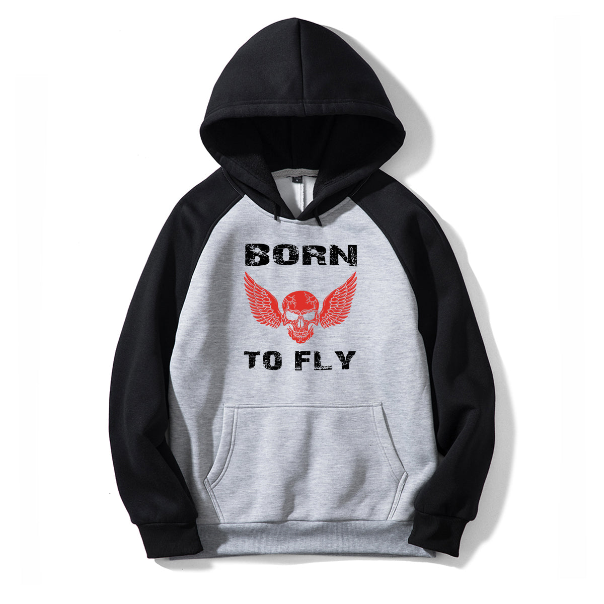 Born To Fly SKELETON Designed Colourful Hoodies