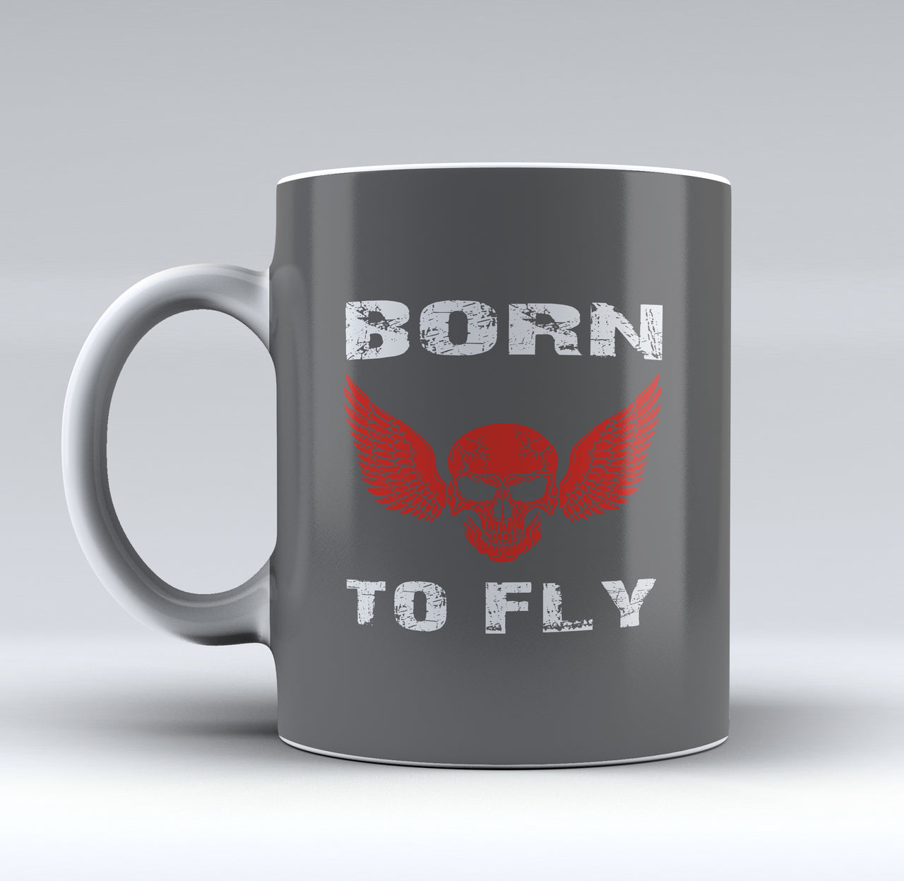 Born To Fly SKELETON Designed Mugs