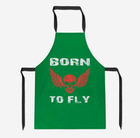 Thumbnail for Born To Fly SKELETON Designed Kitchen Aprons