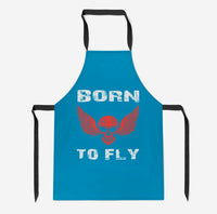 Thumbnail for Born To Fly SKELETON Designed Kitchen Aprons