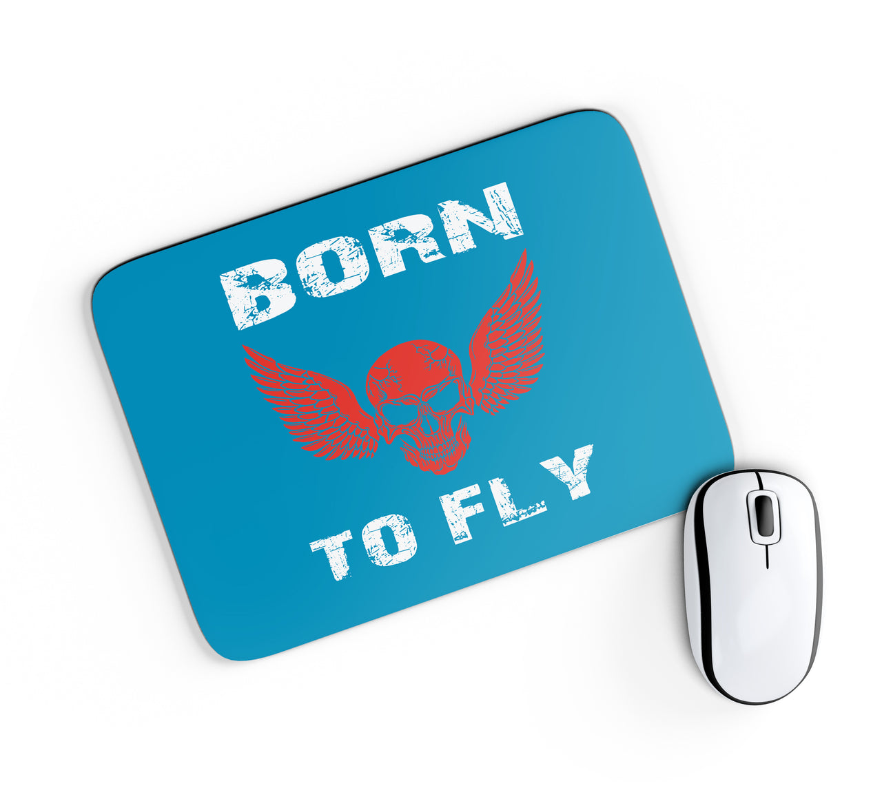 Born To Fly SKELETON Designed Mouse Pads