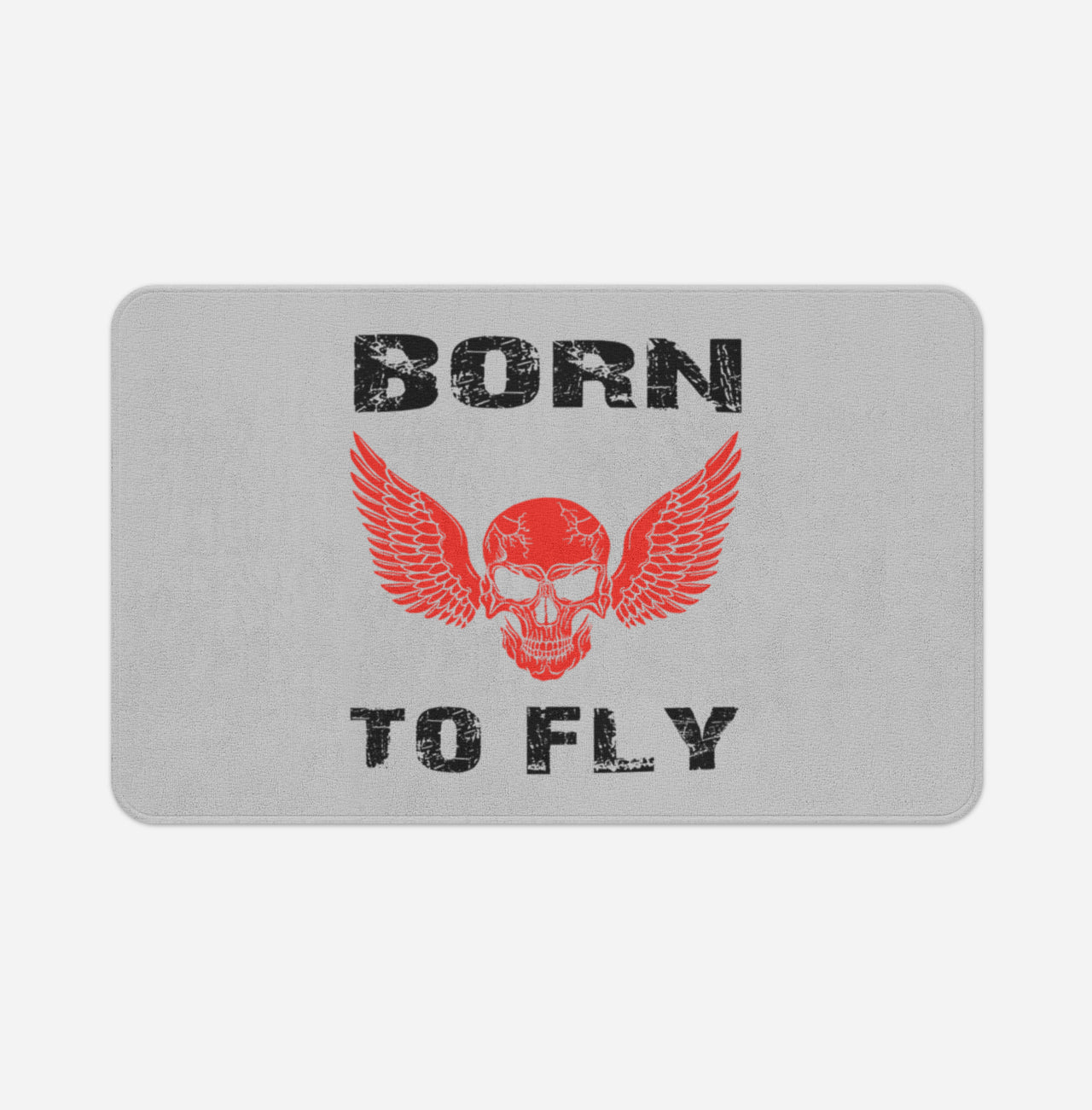 Born To Fly SKELETON Designed Bath Mats