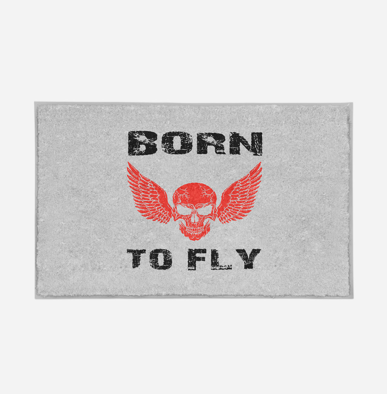 Born To Fly SKELETON Designed Door Mats