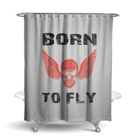 Thumbnail for Born To Fly SKELETON Designed Shower Curtains