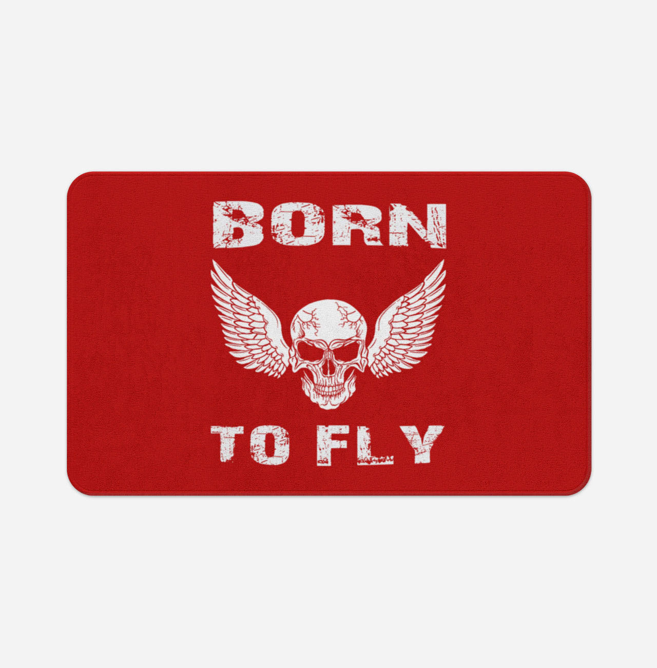Born To Fly SKELETON Designed Bath Mats