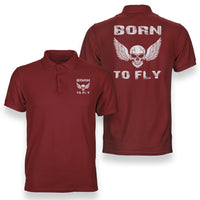 Thumbnail for Born To Fly SKELETON Designed Double Side Polo T-Shirts