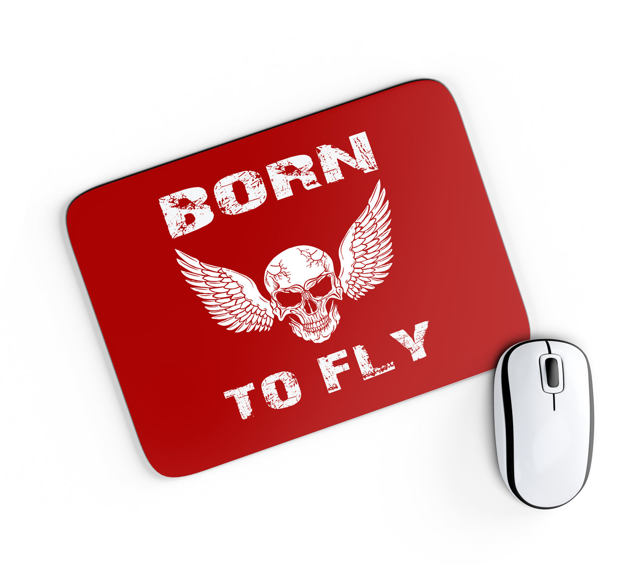 Born To Fly SKELETON Designed Mouse Pads