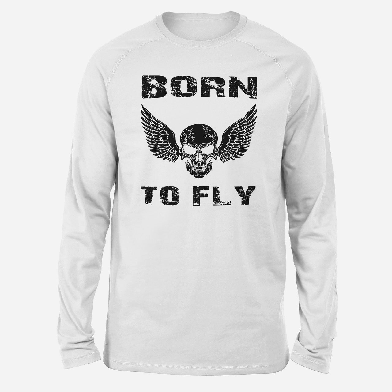 Born To Fly SKELETON Designed Long-Sleeve T-Shirts