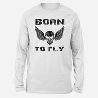 Thumbnail for Born To Fly SKELETON Designed Long-Sleeve T-Shirts
