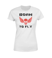 Thumbnail for Born To Fly SKELETON Designed Women T-Shirts