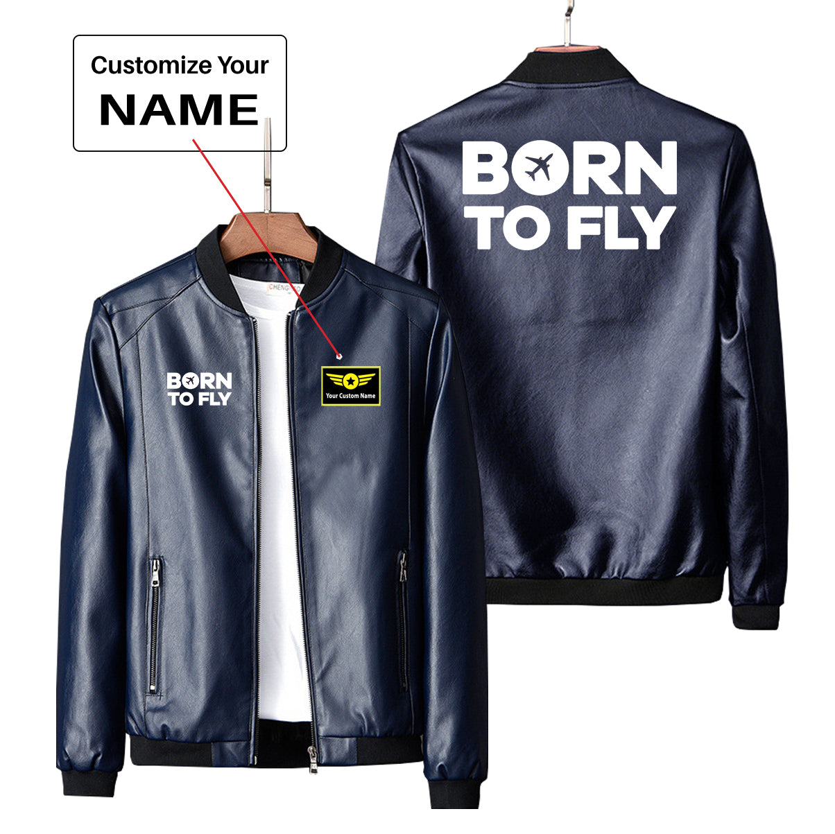 Born To Fly Special Designed PU Leather Jackets
