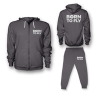 Thumbnail for Born To Fly Special Designed Zipped Hoodies & Sweatpants Set