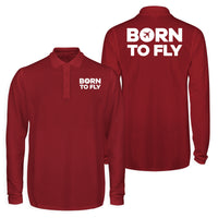 Thumbnail for Born To Fly Special Designed Long Sleeve Polo T-Shirts (Double-Side)