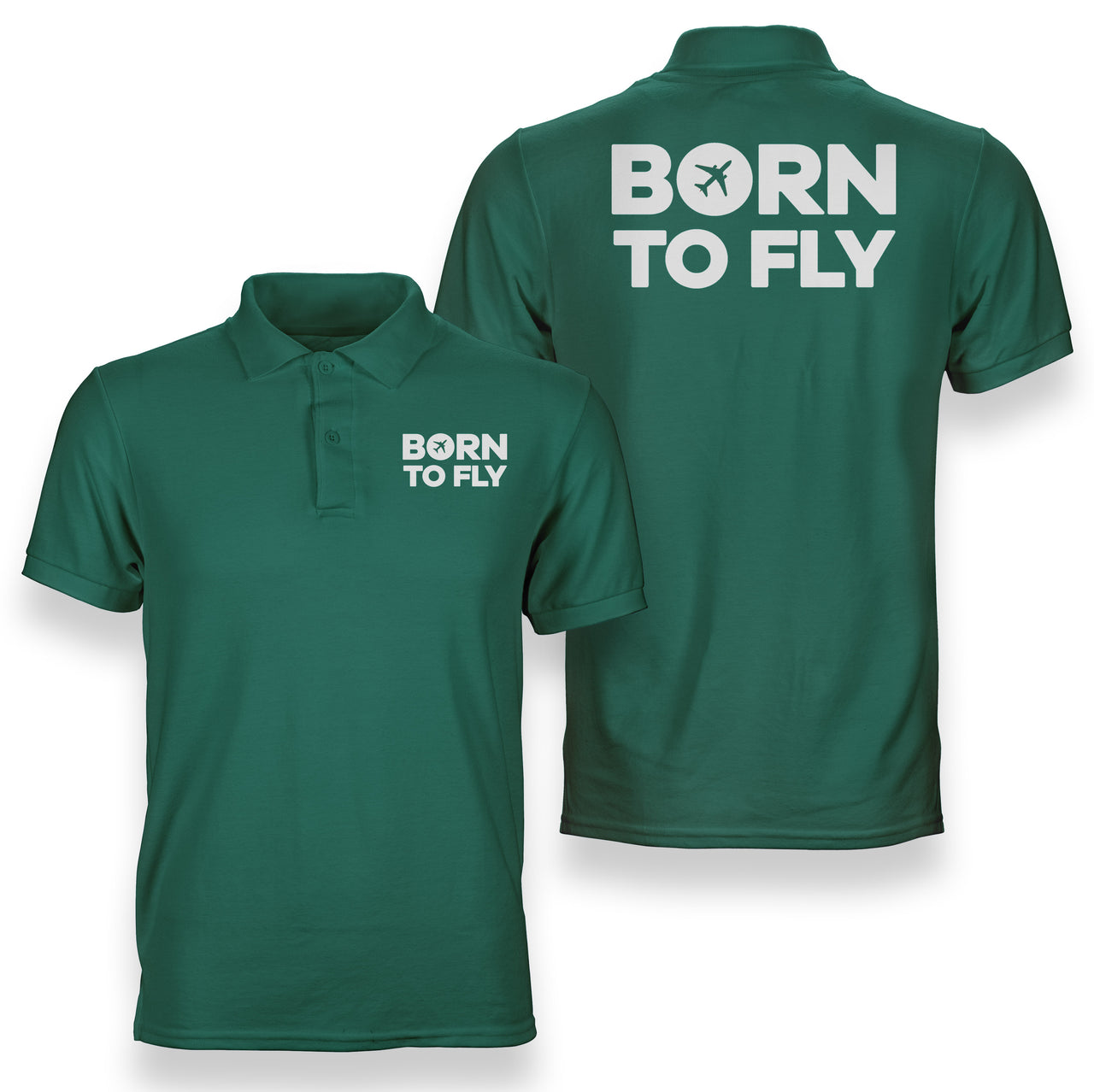 Born To Fly SPECIAL Designed Double Side Polo T-Shirts