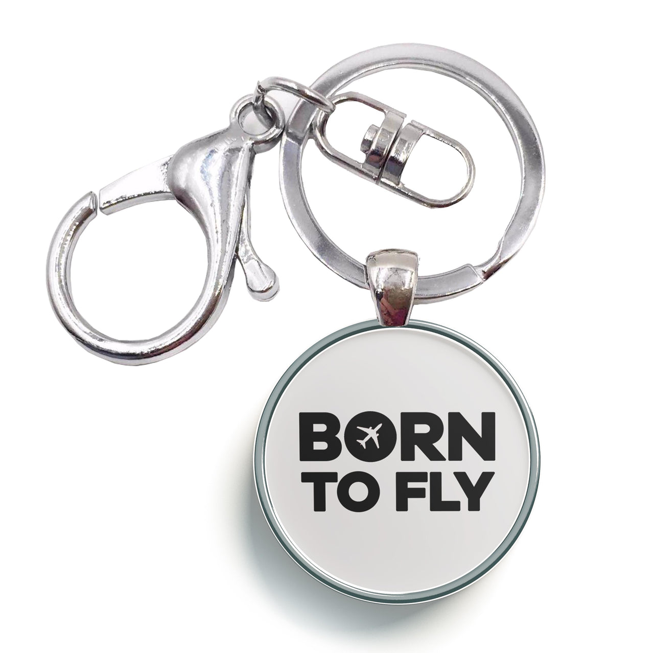 Born To Fly Special Designed Circle Key Chains
