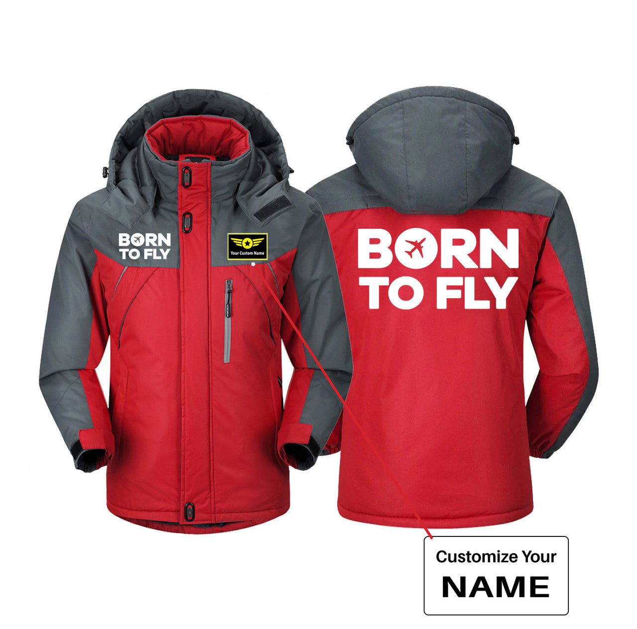 Born To Fly Special Designed Thick Winter Jackets